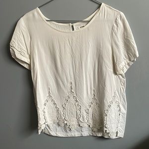 Garage Embroidered Crop Top